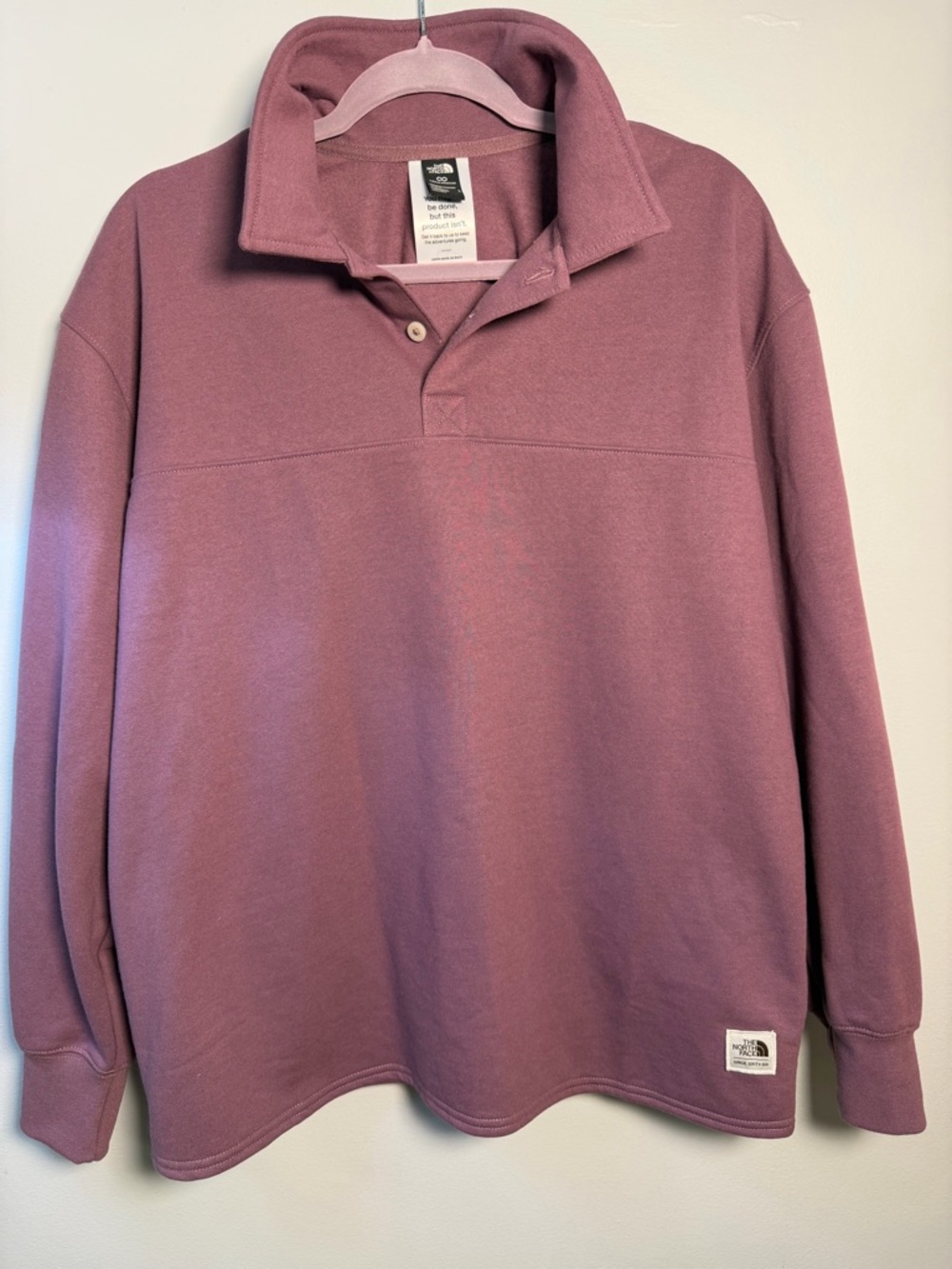 The North Face Men's Mauve Snap-Quarter Fleece Pullover